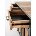 thumbnail image 3 of 71" Modern Rustic Black Natural and Rattan Buffet Server, 3 of 6