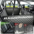 thumbnail image 5 of 2025 Upgraded Dog Car Seat Cover, 450 lbs Heavy Duty Hard Bottom, Waterproof & Anti-Scratch Back Seat Protector, Nonslip Pet Hammock Extender for Cars, SUV, Trucks, Standard-Black, 5 of 6