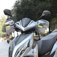 thumbnail image 3 of 2pcs Motorcycle Smoke Translucent Hand Guard Protector Rear View Mirror Mounted, 3 of 5