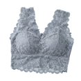 thumbnail image 5 of Fsqjgq Lace Bras for Women Camisole Tank Top Bra Ladies Underwear V Neck Floral Lace Full Coverage Sports Bra Comfort Sleep Everyday Bra Bralettes M, 5 of 5