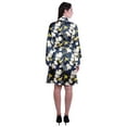thumbnail image 4 of Moomaya Printed Womens Kimono Sleeve Robes Satin Silk Getting Ready Bridal Robe Coverup, 4 of 7