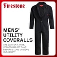 thumbnail image 2 of Firestone Mens Coveralls Water-Resistant Twill Workwear Durable Quilted Lining Utility Jumpsuit, 2 of 7