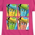 thumbnail image 3 of Toy Story - Woody Grid - Youth Girls Fitted Short Sleeve T-Shirt, 3 of 5