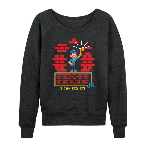 Disney Wreck It Ralph - I Can Fix It Felix - Women's Lightweight French Terry Long Sleeve Shirt