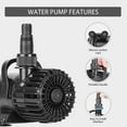 thumbnail image 5 of SPECSTARElectric 120W 2700GPH Submersible Water Pump for Koi Pond Pool Waterfall Fountains Fish Tank and Aquarium, 5 of 12