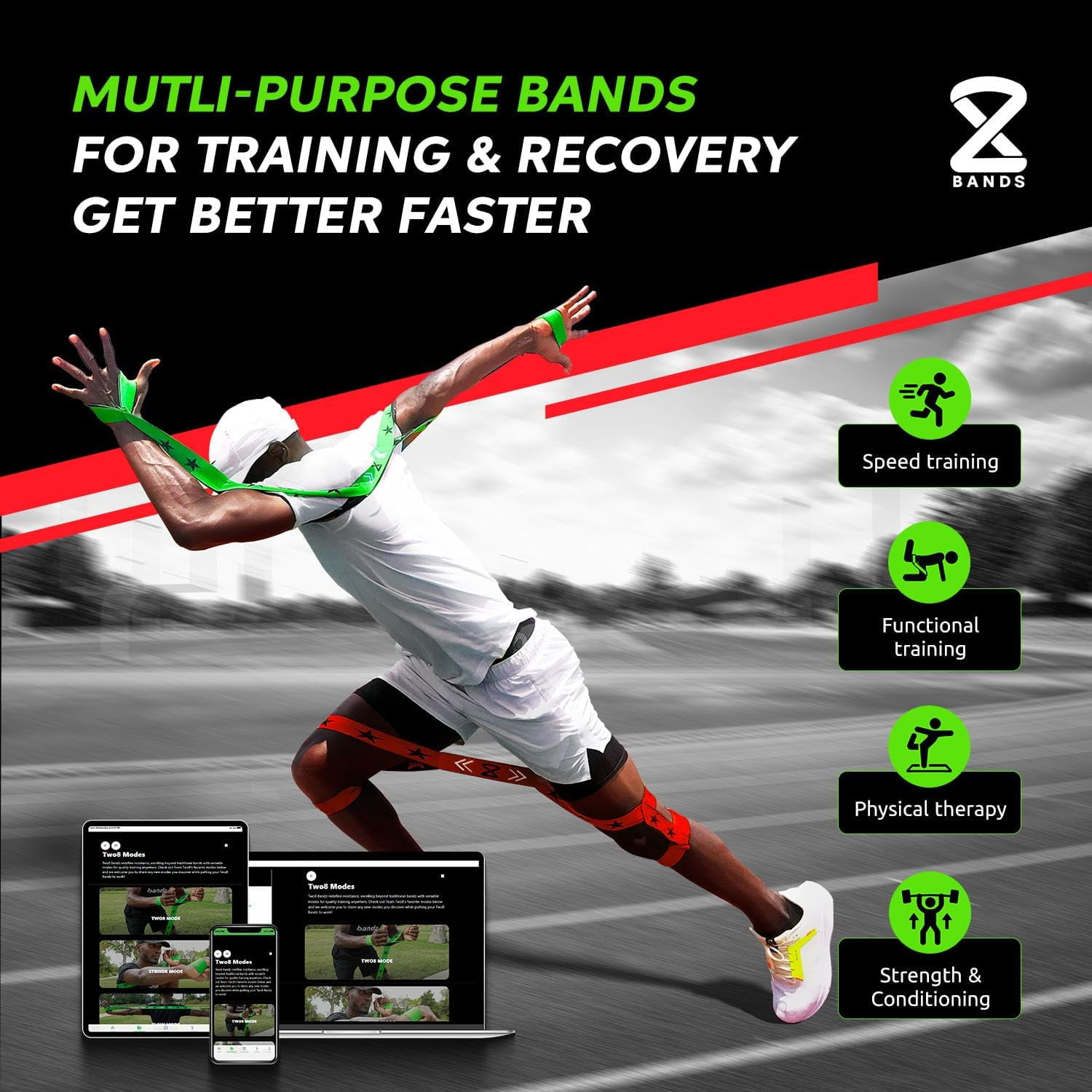 Two8 Bands Multi Loop Bands - Resistance Bands - Bundle
