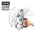 thumbnail image 3 of OBREWU Pug and Love Heart Tumbler with Handle and Lid,Pug and Love Heart 40oz Double Wall Vacuum Insulated Tumbler,Cups Gift for Women and Men, 3 of 7