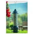 thumbnail image 6 of Squirrel Buster Plus Squirrel-proof Feeder w/Cardinal Ring and 6 Feeding Ports, 5.1-pound Seed Capacity, Adjustable, Pole-mountable (POLE ADAPTOR SOLD SEPARATELY), Green, 6 of 9
