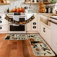 thumbnail image 7 of Halloween Kitchen Rug Set of 2, Non Slip Pumpkin Spooky Mats with Anti Fatigue Comfort, Washable Halloween Decor Rugs for Sink Laundry Office, Farmhouse Holiday Floor Mats 15.8x23.6+15.8x43.3 Inches, 7 of 7