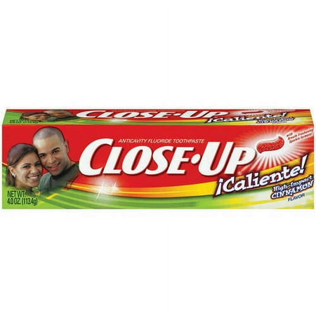 Close-Up: Anticavity Fluoride Caliente High-Impact Cinnamon Toothpaste, 4 Oz