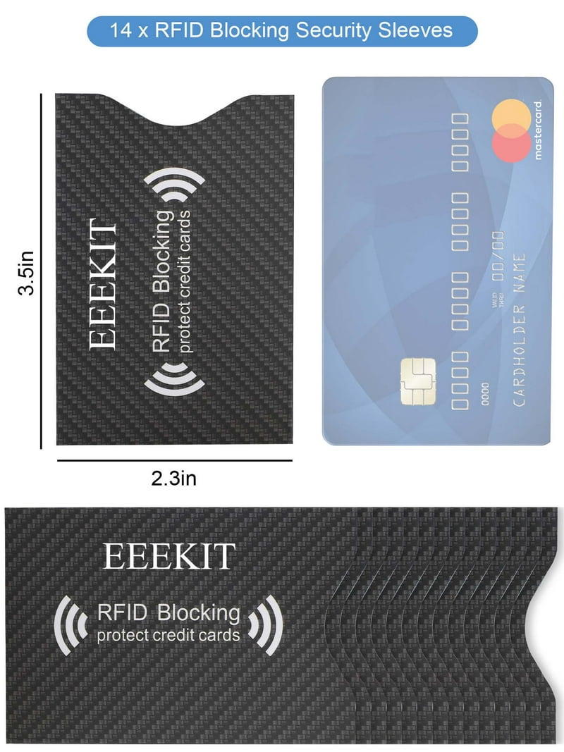 sleeves for credit cards with chips RFID Blocking Credit Card Sleeves main image 1