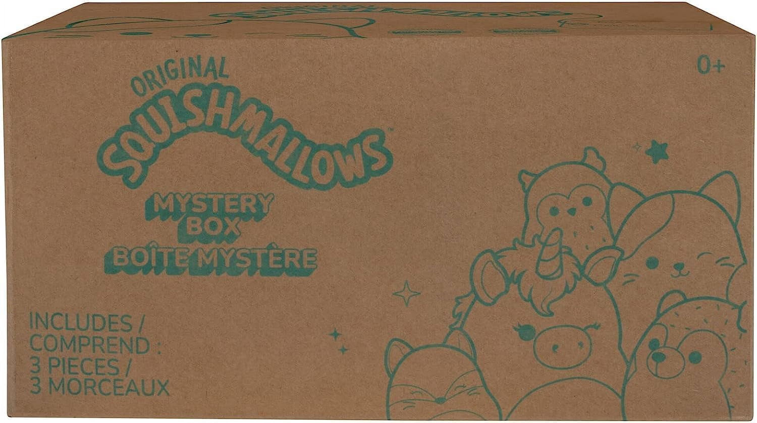 Squishmallows Official Kellytoy 8" Plush Mystery Pack - Styles Will Vary in Surprise Box That Includes Three 8" Plush