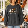 thumbnail image 2 of Just a Spooky Goose Sweatshirt, Funny Halloween Costumes Sweater, 2 of 11