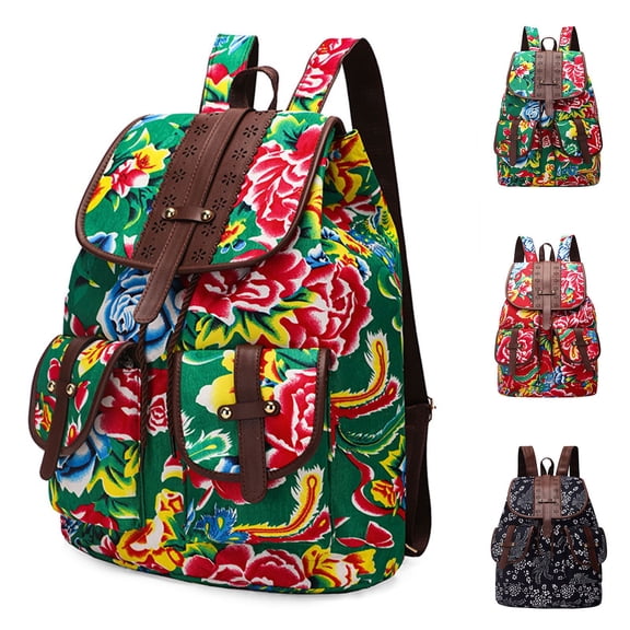 CAIXIA Backpack for Middle School with Adjustable Padded Straps Cute School Supplies Backpack for Travel Embroidered Travel Bag Travel / Vacation / Beach