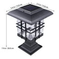 thumbnail image 2 of UPOUART Solar Post Light Outdoor Lamp For Garden Black With White Light Easy Installation Safe For Daily Use, 2 of 7