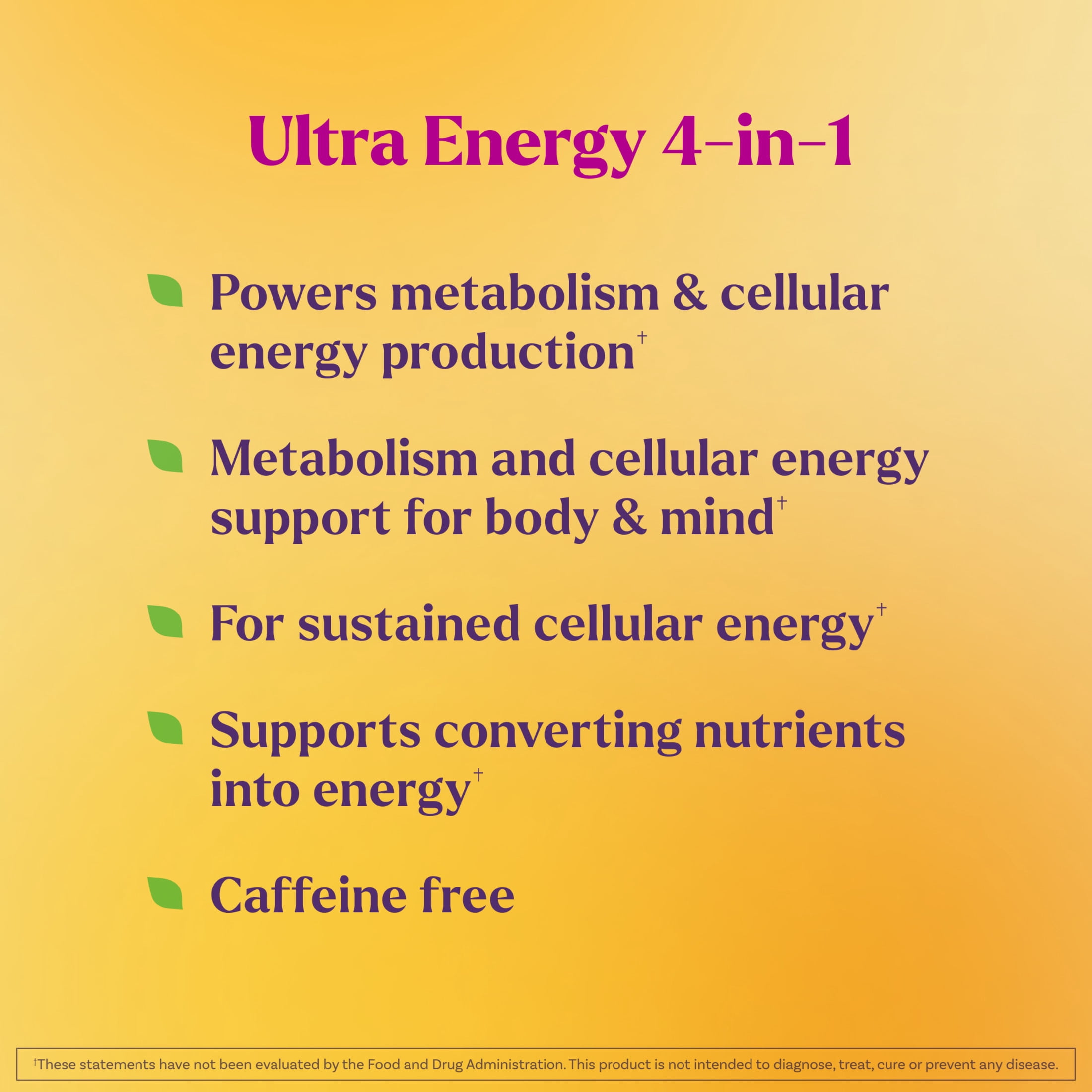 Natrol Ultra Energy 4-in-1 Blend 1000mcg B12, Vitamin B Complex, Vitamin D, CoQ10 Capsules 30 Ct, Vegetarian, Caffeine Free, Supports Cellular Energy Production