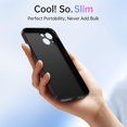 thumbnail image 2 of OriginalFit Slim Case for iPhone 14 6.1'', Ultra Thin Sturdy Protective Phone Case with Full Camera Protection & Anti-Scratch & No Fingerprint Hard Matte Back Cover, Silky-Touch, Black, 2 of 7