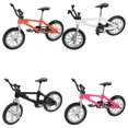 thumbnail image 4 of KAKOWELY 4 Pcs Modèle de Vélo Jouet de Vélo de Montagne Jouet de Course Simulation Mini Modèles de Vélo de Montagne pour Doigts, 3.54x"X2.76"X0.98 Pouces, 4 of 5