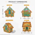 thumbnail image 3 of 3D Wooden House Diamond Painting Kit, DIY Wooden Winter Diamond Art House Kit with Creative Beaded Craft Design for Home Decoration, Holiday Display and Gift Projects (tropical cactus), 3 of 8