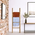 thumbnail image 3 of Ekena Millwork 15"W x 72"H x 3 1/2"D Vintage Farmhouse 5 Rung Ladder, Barnwood Decor Collection, Driftwood Blue, 3 of 14
