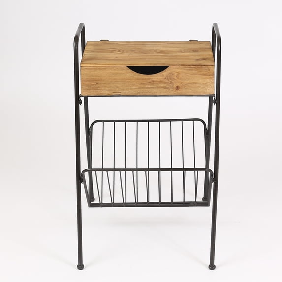 Accent Table with Rack