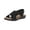 Black, variant on Womens Claudia Slip On Open Toe Slingback Sandals