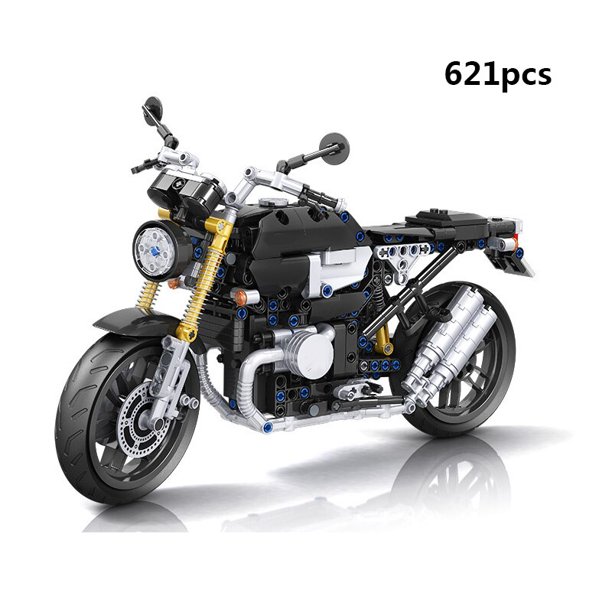 Bloques de construcción de modelo de motocicleta para niños, juego de vehículos de carreras de ciudad, Kits de MOC todoterreno, juguetes de construcción para niños, 2023
