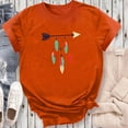thumbnail image 5 of Dadaria T-Shirt Orange pour Femmes Manches Courtes Col Rond Attrape-Rêves d'Été TG, 5 of 5