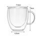 thumbnail image 1 of Taza de cristal termo de doble pared resistente al calor, tazas de café y cerveza, botella de agua hecha a mano, vasos redondos de cristal para whisky, 150/250ml, 1 of 1