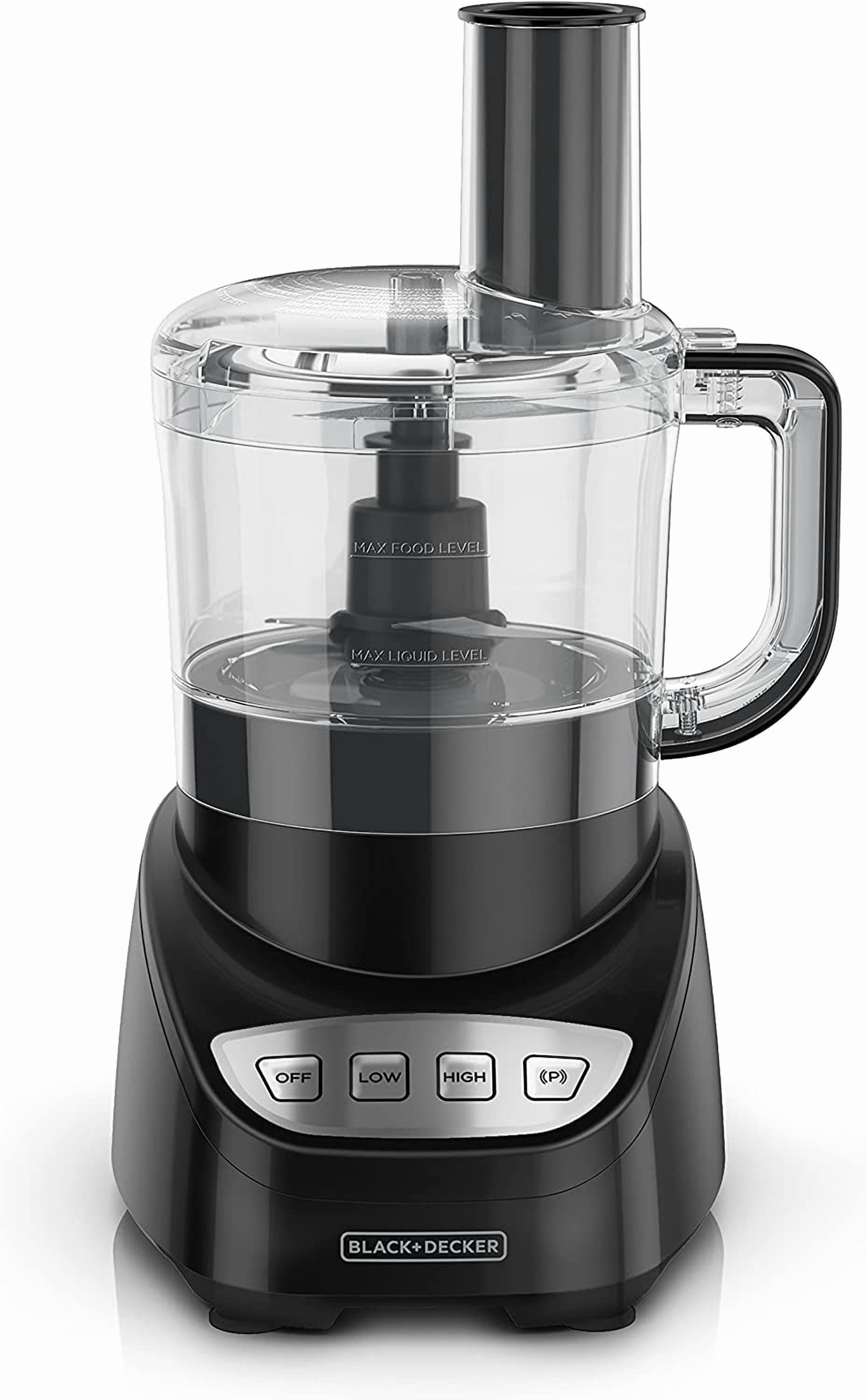 8-Cup Food Processor with Easy Assembly and Stainless Steel Blade for Chopping and Slicing