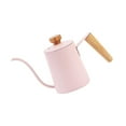 thumbnail image 5 of Coffee Tea Pot, Pour over Kettle with Lid, 350ml Gooseneck Kettle Drip Coffee Kettle for Coffee Shop, Barista, Gift, Coffee Maker, Outdoor Indoor Pink, 5 of 9