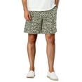 thumbnail image 4 of INSPIRE CHIC Men's Shorts Summer Swimming Shorts Printed Drawstring Beach Short Pants Leopard 30, 4 of 5