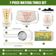 thumbnail image 3 of NUAHRHY 8Pcs Matcha Whisk Set Practical Matcha Making Kit with Ceramic Bowl Matcha Whisk Ceramic Whisk Holder Tea Scoop Stand Matcha Powder Sifter Complete Matcha Set for Tea Lovers, 3 of 8