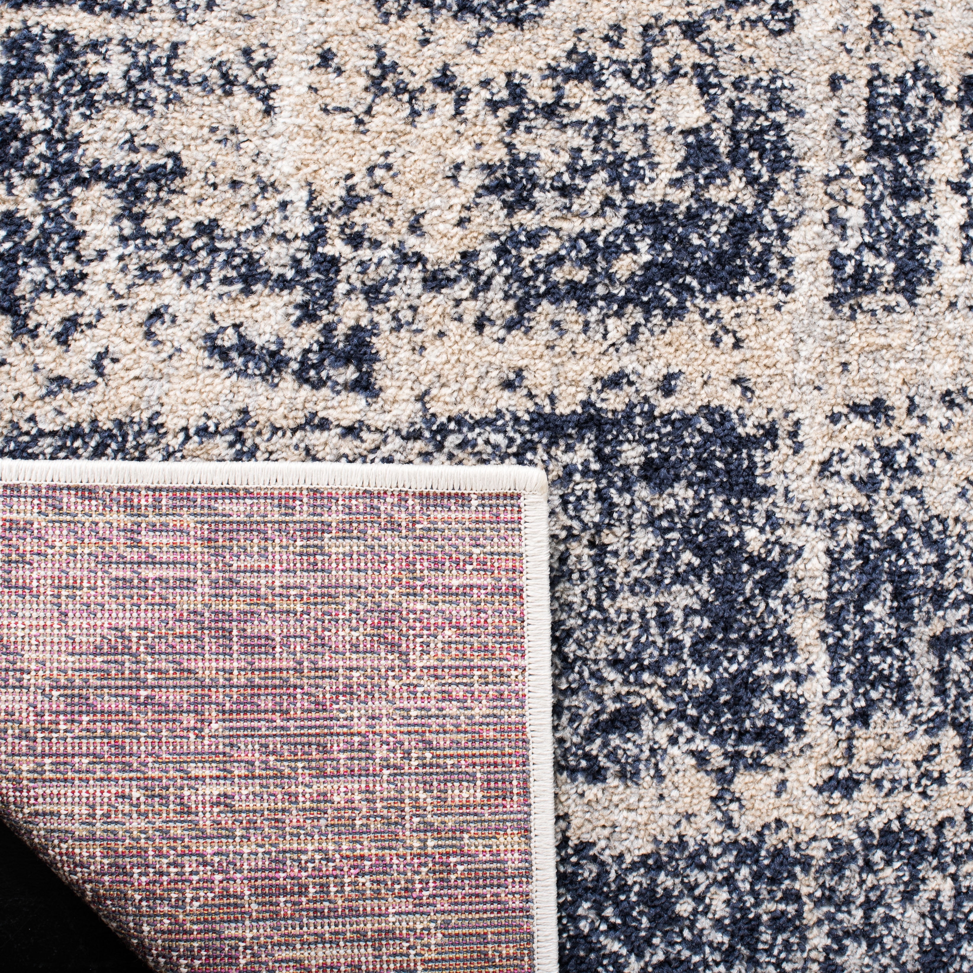 Safavieh Adirondack Boniface Distressed Runner Rug, Gold/Navy, 2'1" x 8'