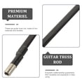 thumbnail image 2 of CATIEBYE 3Pcs Stable Black Metal Guitar Truss Rods for Electric Guitar Neck Replacement, 2 of 8