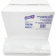 Genuine Joe, GJO11576, Food Storage Bags, 500 / Box, Clear