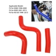 thumbnail image 4 of Silicone Radiator Coolant Hose for KX80 1998-2000 for KX85 2001-2013 for KX100 1998- 2013, 3PCS Silicone Radiator Coolant Hose Pipe Kit Stable Connection Leak Proof Heat Resistant, 4 of 7