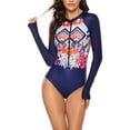thumbnail image 1 of Soidarity Traje de baño de manga larga para mujer, accesorios de ropa, traje de surf Universal con cremallera frontal y protección contra Traje de baño Tipo 3 L, 1 of 6