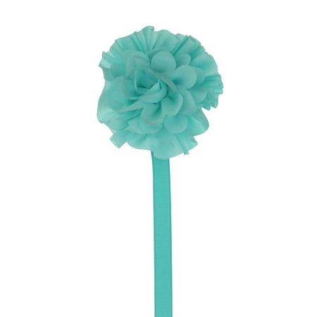 Satin Flower Pacifier Clip