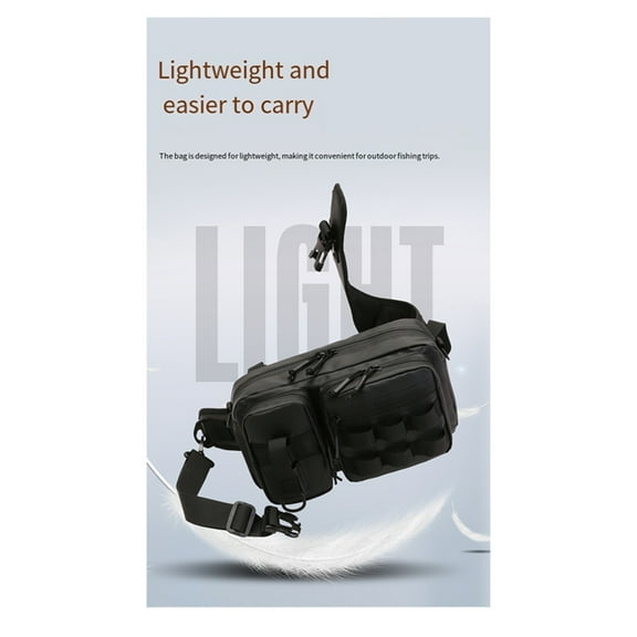 1 x Fishing Chest Bag-Black
