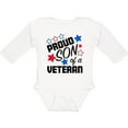 thumbnail image 3 of Inktastic Proud Son of a Veteran- Veterans Day Boys Long Sleeve Baby Bodysuit, 3 of 5
