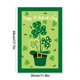 thumbnail image 3 of Bandera de jardín del Día de San Patricio | Decoración de lino para patio | Bandera festiva para exteriores verde, blanca y naranja | Tela impermeable y resistente al sol | Tamaño mediano de 30 x 2, 3 of 5