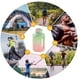 thumbnail image 2 of Botella De Agua Botella deportiva de 1500 ml Botella de agua fría con degradado esmerilado para exteriores (verde) Ndcxsfigh Para Estrenar, 2 of 6