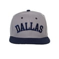 thumbnail image 2 of Top Headwear Dallas City Snapback Hat -  Texas 2 Tone Baseball Ball Cap, Grey/Navy, 2 of 4