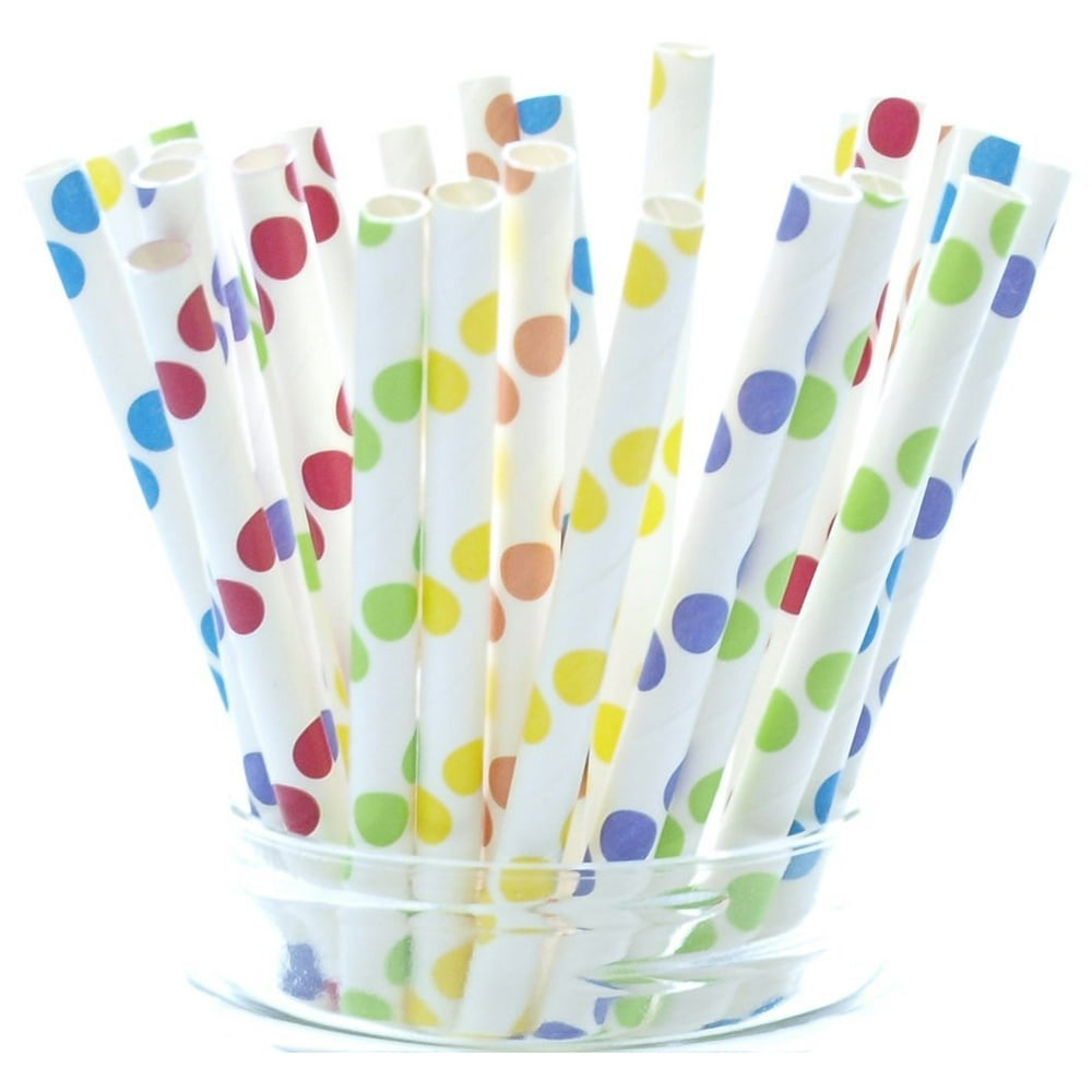 Circus Party Straws, Carnival Theme (25 Pack) - Rainbow Party Supplies ...