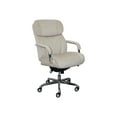 thumbnail image 2 of La-Z-Boy Sutherland Quilted Fabric Executive Office Chair Cream, 2 of 4
