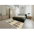 thumbnail image 5 of Ahgly Company Machine Washable Indoor Rectangle Transitional Wheat Beige Area Rugs, 5' x 8', 5 of 7