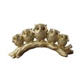 thumbnail image 1 of Estatua de búho de resina, adorno dorado de animales, 29 cm, 1 of 1