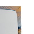 thumbnail image 2 of Ambesonne Urban Fitted Sheet, Aerial View New York City, Twin XL Size, Grey Blue Peach, 2 of 2