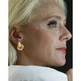 thumbnail image 4 of Celvieroot Gold Hoop Earrings for Women -Chunky Gold Hoop Earrings for Women -Hypoallergenic 18k Gold Plated Earrings -Knot Link Circle Geometric Drop Dangle Earrings Trendy Jewelry Fashion Gifts, 4 of 6